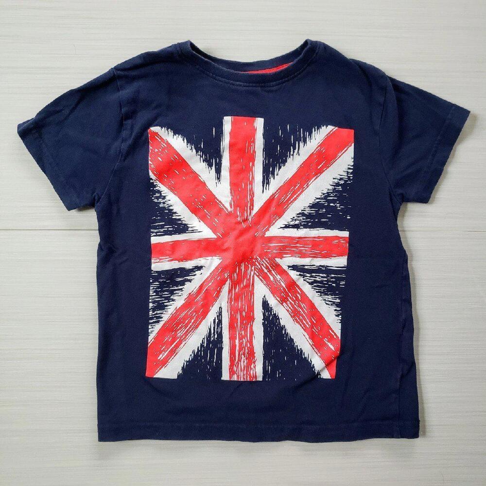 Stylish Union Jack Graphic Tee - Navy Blue